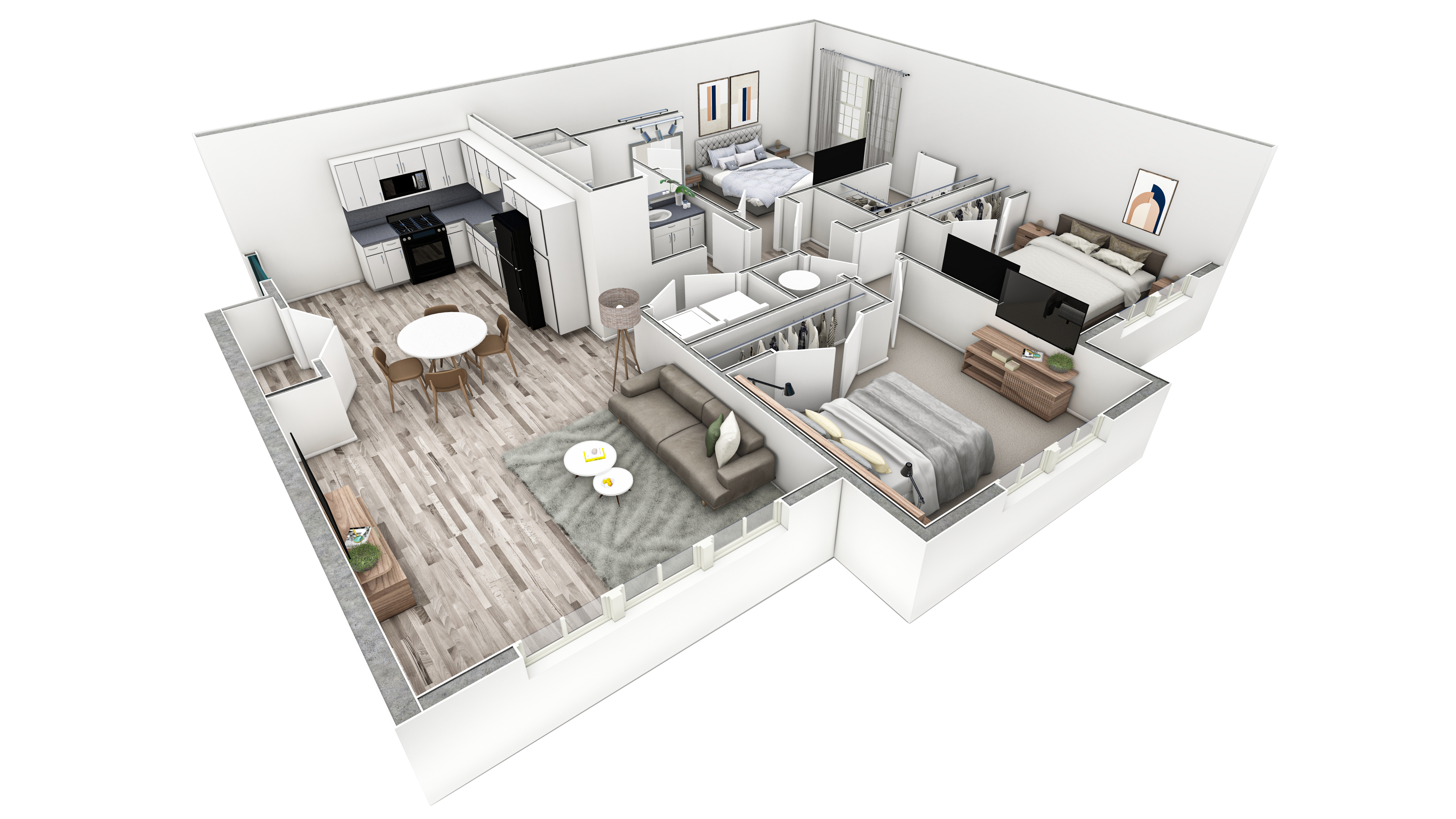 Authentix Town Creek 3 bedroom floor plan image - Lenoir City, TN